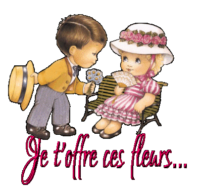 Couple d'enfants amoureux